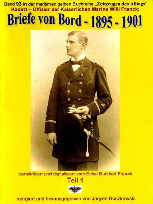 cover image of Kadett – Offizier der Kaiserlichen Marine – Briefe von Bord – 1895 – 1901